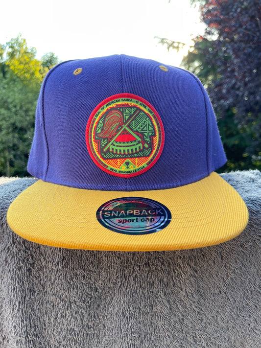 SAMOAN SEAL PURPLE YELLOW SNAP BACK