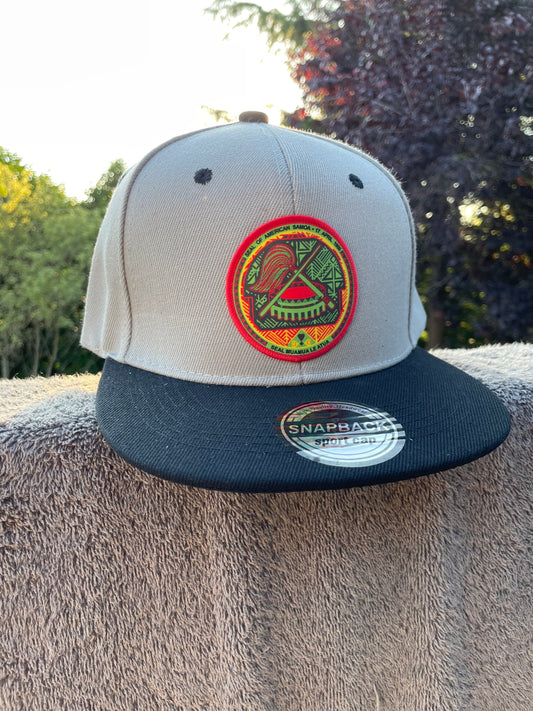 SAMOAN SEAL GRAY BLACK SNAP BACK