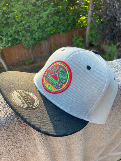 SAMOAN SEAL GRAY BLACK SNAP BACK