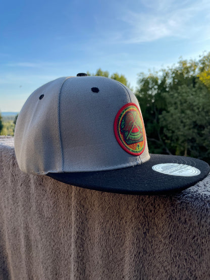 SAMOAN SEAL GRAY BLACK SNAP BACK
