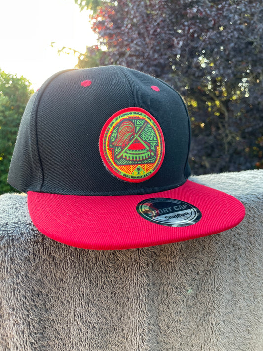 SAMOAN SEAL BLACK RED SNAPBACK